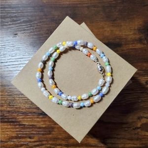 Pastel Rainbow🌈 Pearl Necklace